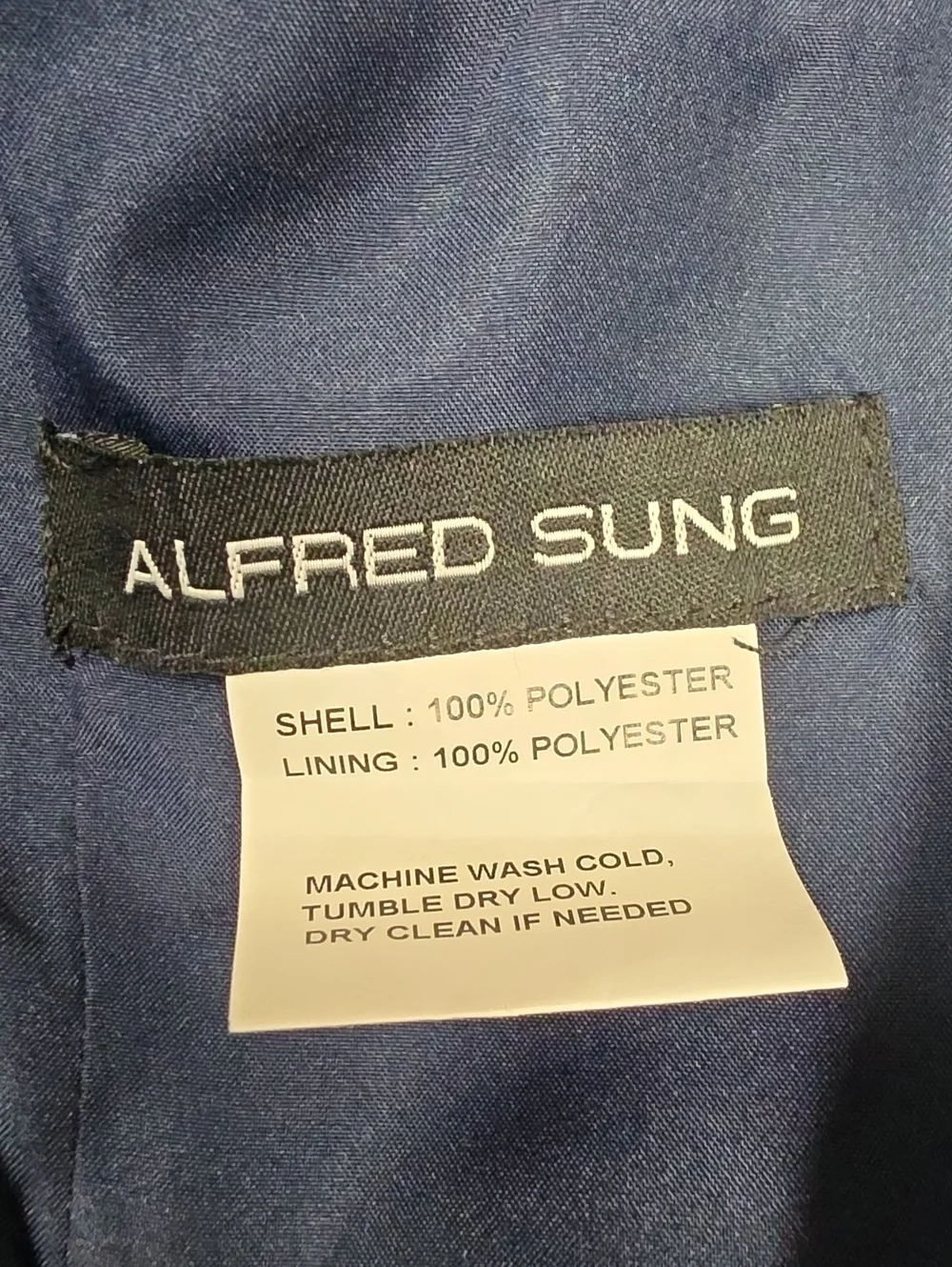 Alfred Sung NWT Midnight Navy Square Neck D826 Maxi Gown Dress Size 14 - Picture 9 of 10